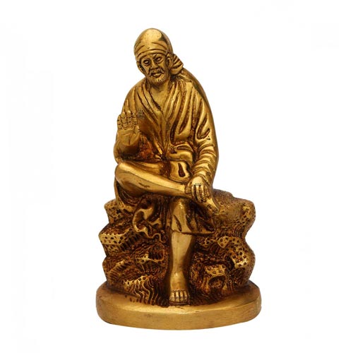 Buy SAI BABA WOODEN STATUE FOR BLESSING