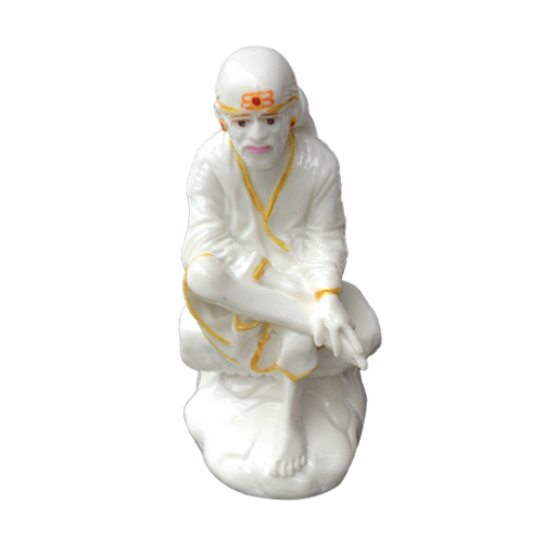 Buy SHIRDI SAI BABA MARBLE STATUE IN SITTING POSE