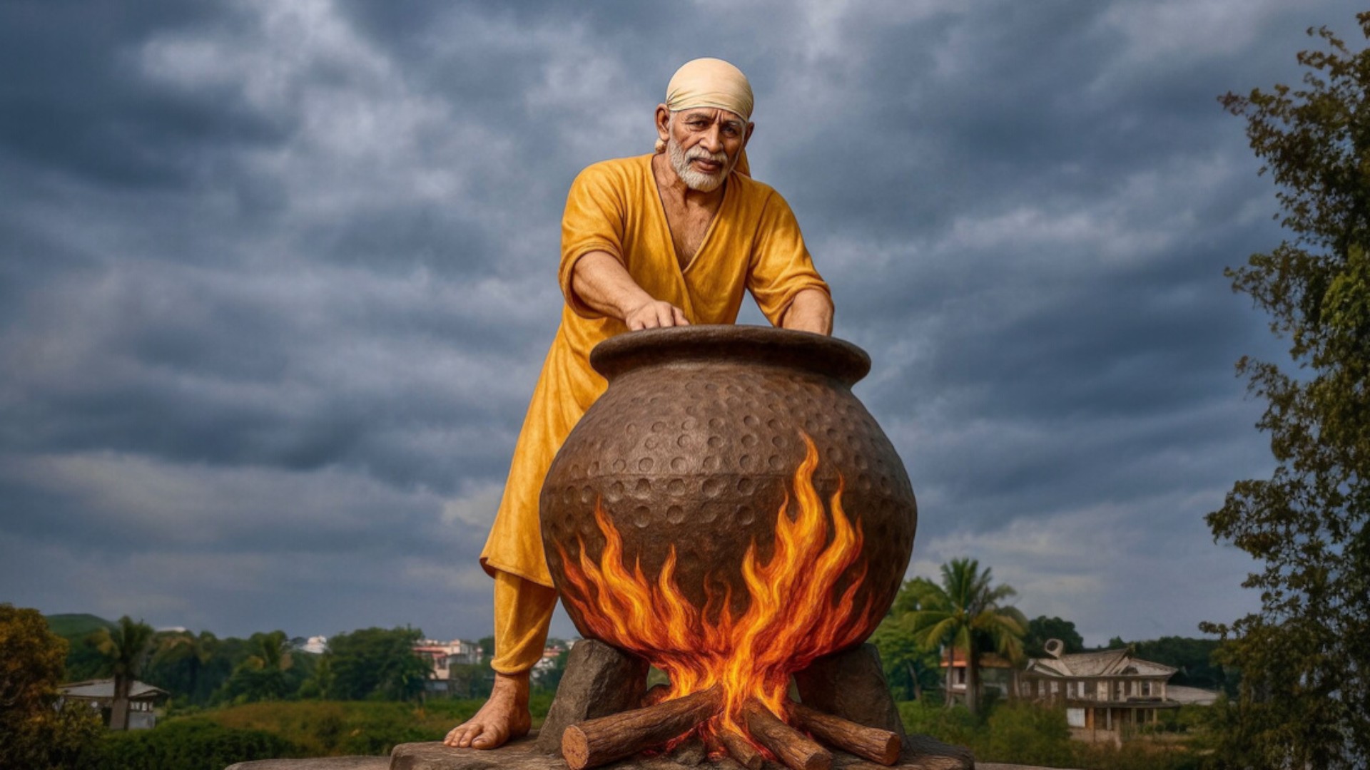 Sai Baba temple HD image – Shirdi Sai Baba wallpaper